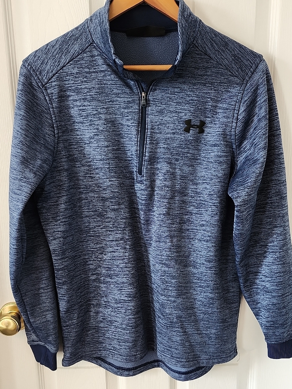 Under Armour Navy Heather 1/4 Zip Athletic Pullover